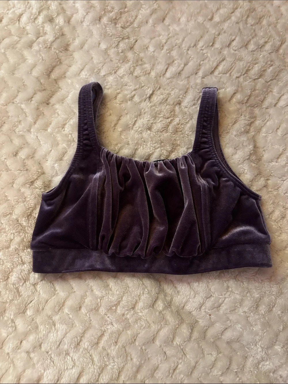 Honeycut Purple Velvet Dance Top Size CL/CXL